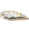 vidaXL daybed med udtr&aelig;k og skuffer uden madras 80x200 cm