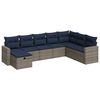 vidaXL sofas&aelig;t til haven 8 dele med hynder polyrattan gr&aring;