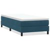 vidaXL kontinentalseng uden madras 100x210 cm fl&oslash;jl m&oslash;rkebl&aring;