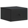 vidaXL V&aelig;gh&aelig;ngt Natbord Sort 33 x 34,5 x 20 cm Konstrueret tr&aelig;