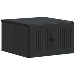 vidaXL V&aelig;gh&aelig;ngt Natbord Sort 33 x 34,5 x 20 cm Konstrueret tr&aelig;