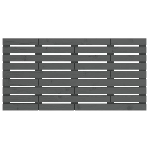 vidaXL sengegavl 141x3x63 cm massivt fyrretr&aelig; gr&aring;