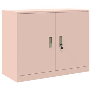 vidaXL Opbevaringsskab Lyser&oslash;d 90 x 40 x 70 cm St&aring;l