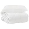 vidaXL Dyne med pude 2 stk. Hvid Microfiber