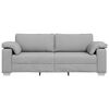 vidaXL Sofa Skygrå 219 x 77 x 82 cm Stof