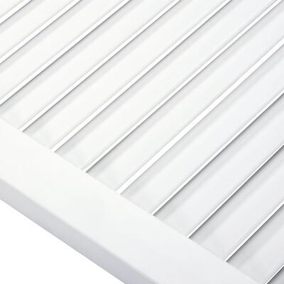 vidaXL skabslåger 2 stk. 99,3x39,4 cm lameldesign massivt fyr hvid
