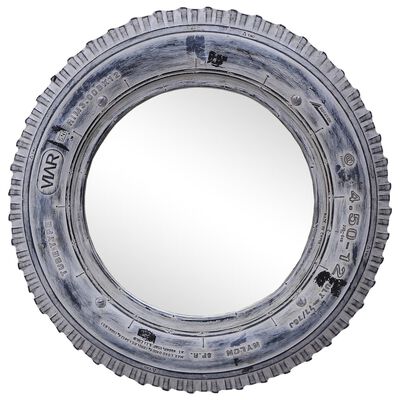 vidaXL spejl 50 cm genanvendt gummidæk hvid