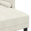 vidaXL Sofa S&aelig;t med pude 2 pcs Creme Polyester