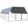 vidaXL h&oslash;nseg&aring;rd 3x8x2 m galvaniseret st&aring;l