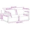 vidaXL Sofa Sort Samlede dimensioner: 158 x 78 x 80 cm (B x D x H)