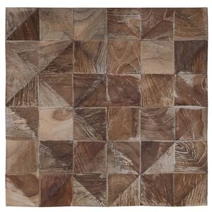 vidaXL V&aelig;gpaneler 11 stk. Hvidvasket 30 x 30 x 1,7 cm Massiv Teaktr&aelig;