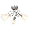 vidaXL loftlampe transparente glassk&aelig;rme til 3 E14-p&aelig;rer tulipanform