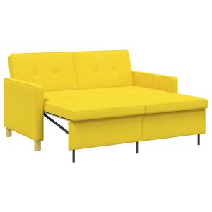 vidaXL Udtr&aelig;kssofa Lys Gul 154 x 94,5 x 80,5 cm Stof