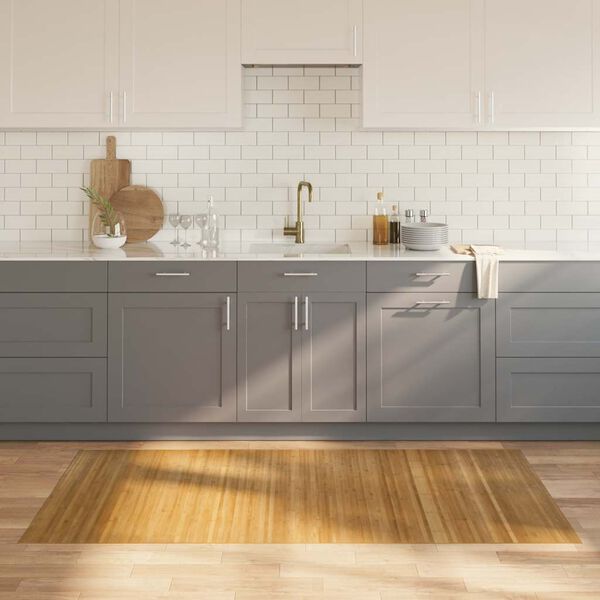 vidaXL gulvt&aelig;ppe 100x200 cm rektangul&aelig;r bambus naturfarvet