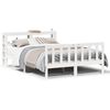 vidaXL sengeramme uden madras 120x190 cm massivt fyrretr&aelig; hvid