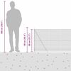 vidaXL Hegnspæl Grå 100 x 0,8 m (16 x 16 mm net) Stål og PVC