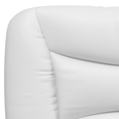 vidaXL sengeramme med sengegavl 80x200 cm kunstlæder hvid og sort
