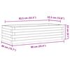 vidaXL plantekasse 90x40x23 cm massivt fyrretr&aelig;