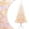 vidaXL kunstigt juletr&aelig; med farverige grene 120 cm PVC hvid