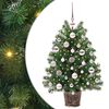 vidaXL Kunstigt juletr&aelig; med 150 LED'er med stativ Gr&oslash;n 75 cm PE og PVC