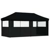 vidaXL Party Tent Sort 292 x 580 x 315 cm Oxford stof
