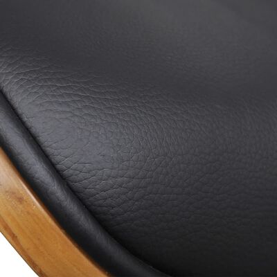 vidaXL spisebordsstole 4 stk. bøjet træ og kunstlæder