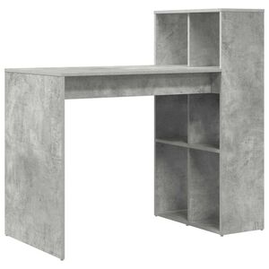 vidaXL Bord Beton Gr&aring; Konstrueret tr&aelig; 108 x 55 x 103.5 cm