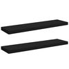 vidaXL v&aelig;ghylder 2 stk. 90x23,5x3,8 cm MDF sort