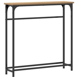 vidaXL Konsolbord Artisan Egetr&aelig; 75 x 19,5 x 75 cm Konstrueret tr&aelig;