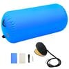 vidaXL oppustelig gymnastikrulle med pumpe 120x90 cm PVC bl&aring;