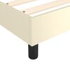 vidaXL Boxspring sengeramme 120x200 cm kunstl&aelig;der cremefarvet