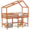vidaXL Hemsengramme VoksBrun 90 x 190 cm Massivt fyrretr&aelig;