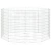 vidaXL k&aelig;ledyrsindhegning 54x100 cm 10 paneler galvaniseret jern