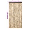 vidaXL flueforhæng 100x200 cm chenille beige