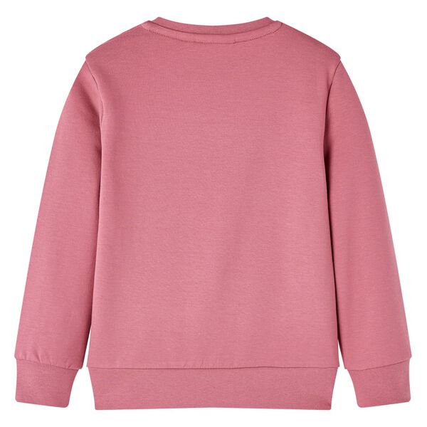 Sweatshirt til b&oslash;rn str. 116 patchwork velour pink