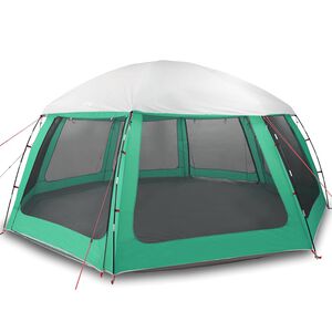 vidaXL pooltelt med aftagelig flue og netv&aelig;gge 612x612 cm havgr&oslash;n
