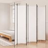 vidaXL 6-panels rumdeler 300x220 cm stof hvid