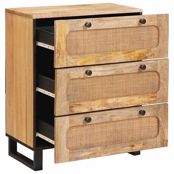vidaXL Sideboard Brun Massivt mangotr&aelig;