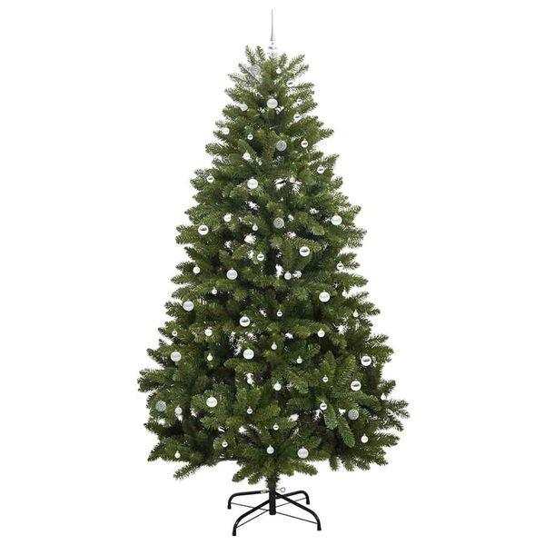 vidaXL Kunstigt juletr&aelig; med 300 LED'er Gr&oslash;n 300 cm PVC og metal