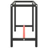 vidaXL stel til arbejdsbænk 110x50x79 cm metal mat sort og mat rød