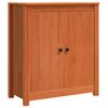 vidaXL Sideboard Voks brun 70 x 35 x 80 cm Massiv fyrretr&aelig;