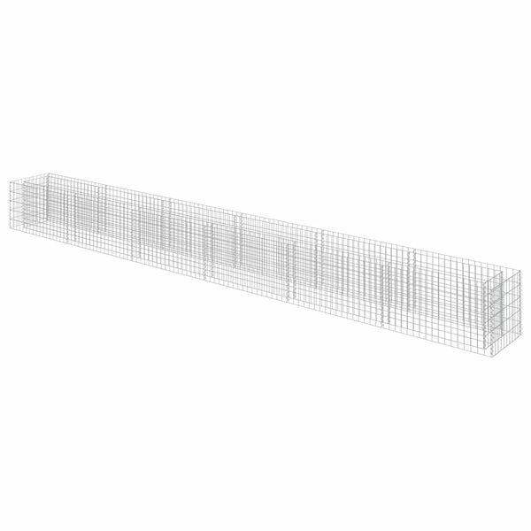 vidaXL gabion-h&oslash;jbed 540x50x50 cm galvaniseret st&aring;l