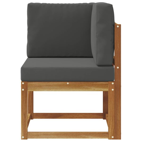 vidaXL Udend&oslash;rs Hj&oslash;rnesofa Massivt Akacietr&aelig;