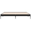 vidaXL sengestel 200x200 cm konstrueret træ og metal sort
