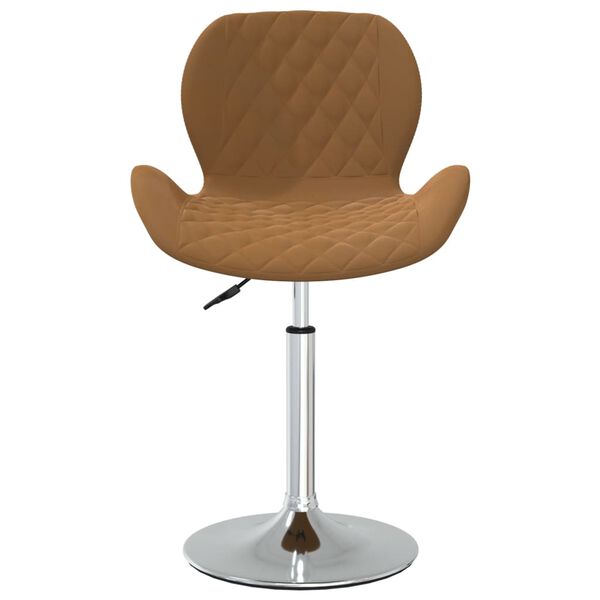 vidaXL drejelige spisebordsstole 2 stk. fl&oslash;jl brun