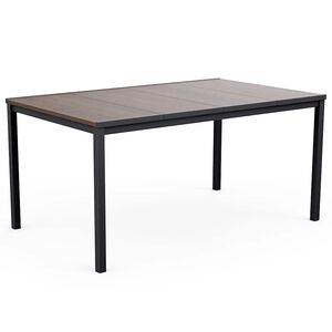 Keter Signature Porto bord 160 cm - Asketr&aelig; og sort st&aring;l