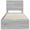 vidaXL Sengestel med skuffe Gr&aring; Sonoma 90 x 200 cm Ingeni&oslash;rtr&aelig;