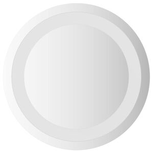 vidaXL LED badev&aelig;relsesspejl med spejl Transparent &Oslash; 30 cm h&aelig;rdet glas