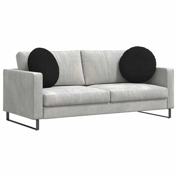 vidaXL S&aelig;depuder 2 pcs Sort &Oslash;50 x 19 cm Stof