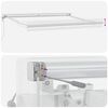 vidaXL Markise Hvid 3 x 2,5 m Metal